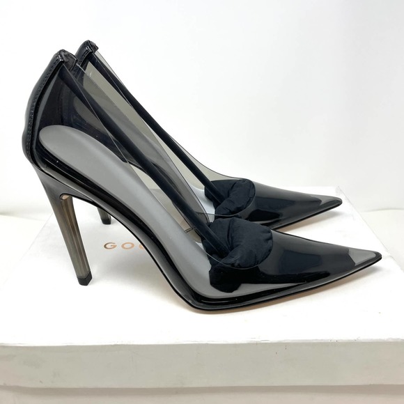 Good American Cinder-F*CKING-RELLA Pump In Light Smoke Size 8 New - Picture 9 of 17